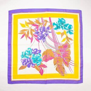 Valentina Fiore Floral Scarf Vintage Accessories made in Italy
